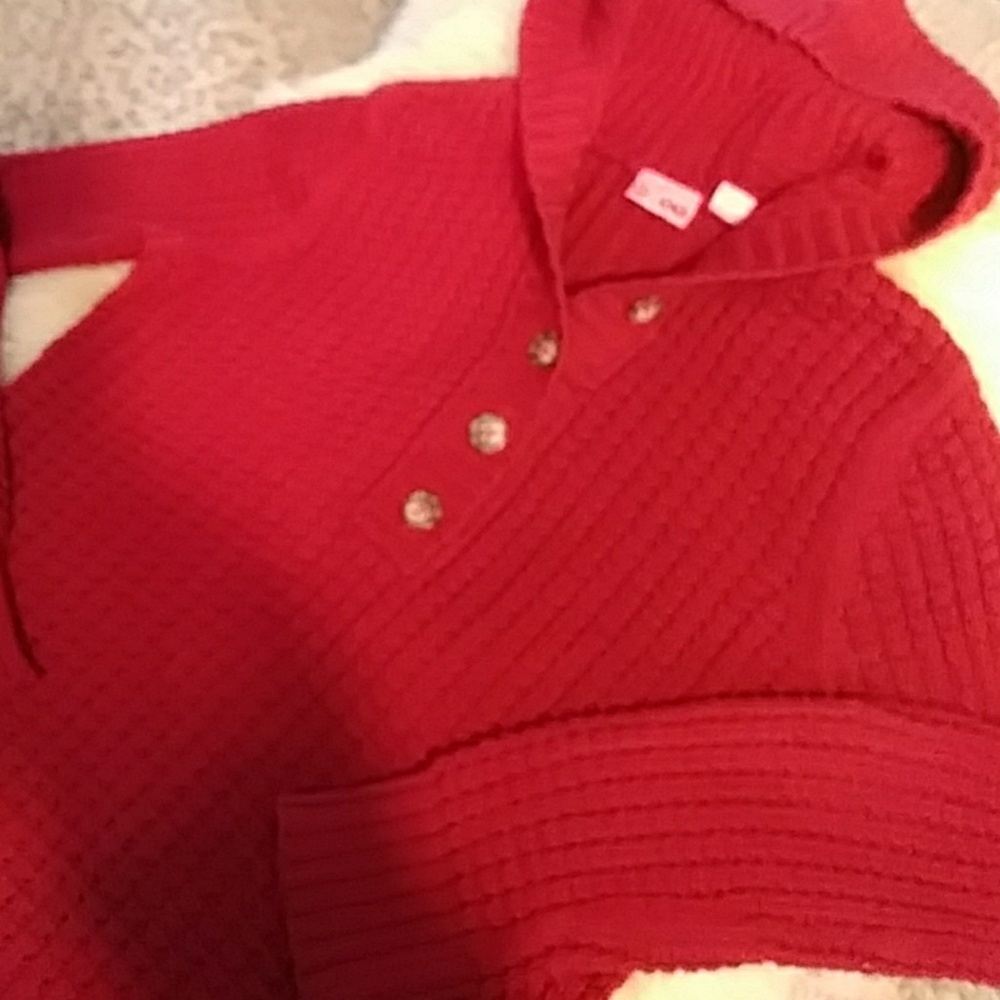 Red hoodie sweater sz medium